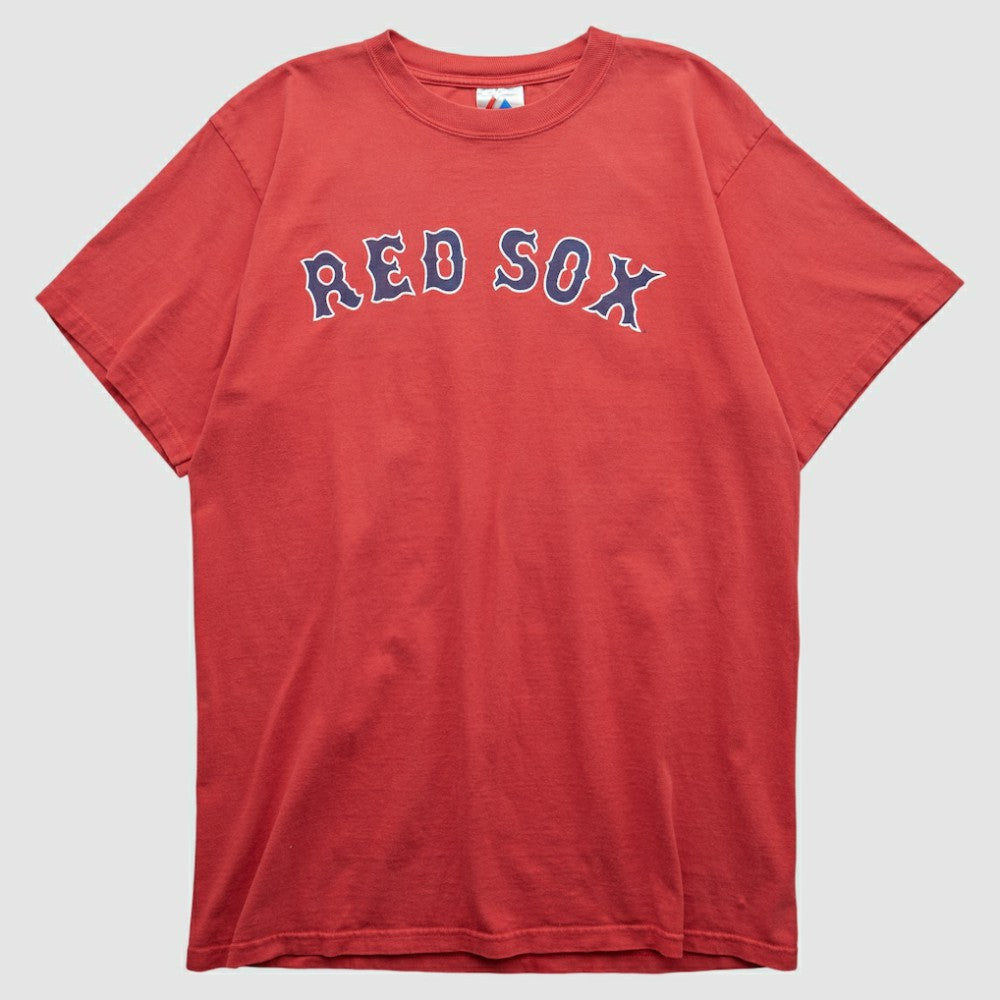 Boston Red Sox Majestic 2000s T-shirt - Red Vintage