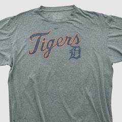 Detroit Tigers 2000s T-shirt - Heather Gray Vintage | Nike