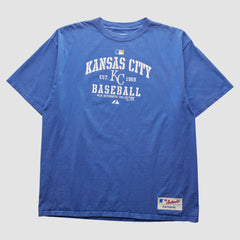 Kansas City Royals Majestic 2000s T-shirt - Blue Vintage