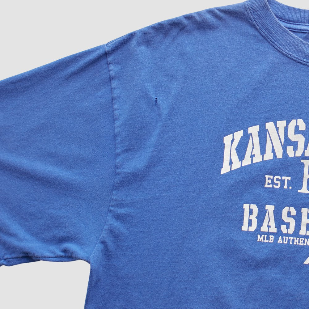 Kansas City Royals Majestic 2000s T-shirt - Blue Vintage