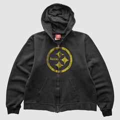 NFL Pittsburgh Steelers NFL 2000s Hooded Full Zip Sweatshirt