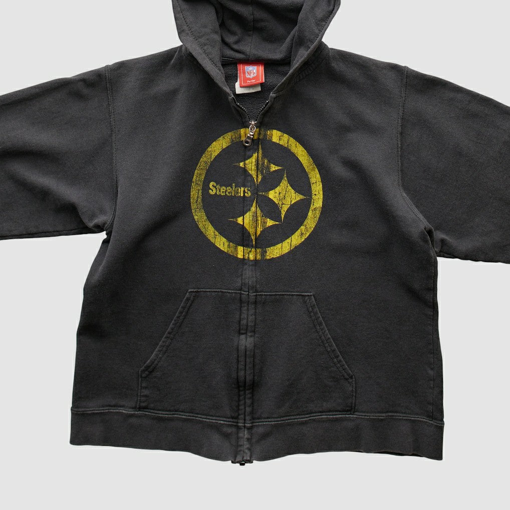 NFL Pittsburgh Steelers NFL 2000s Hooded Full Zip Sweatshirt