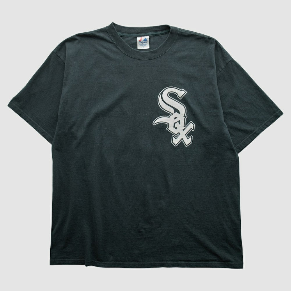 Chicago White Sox Majestic 2000s T-shirt - Black Vintage