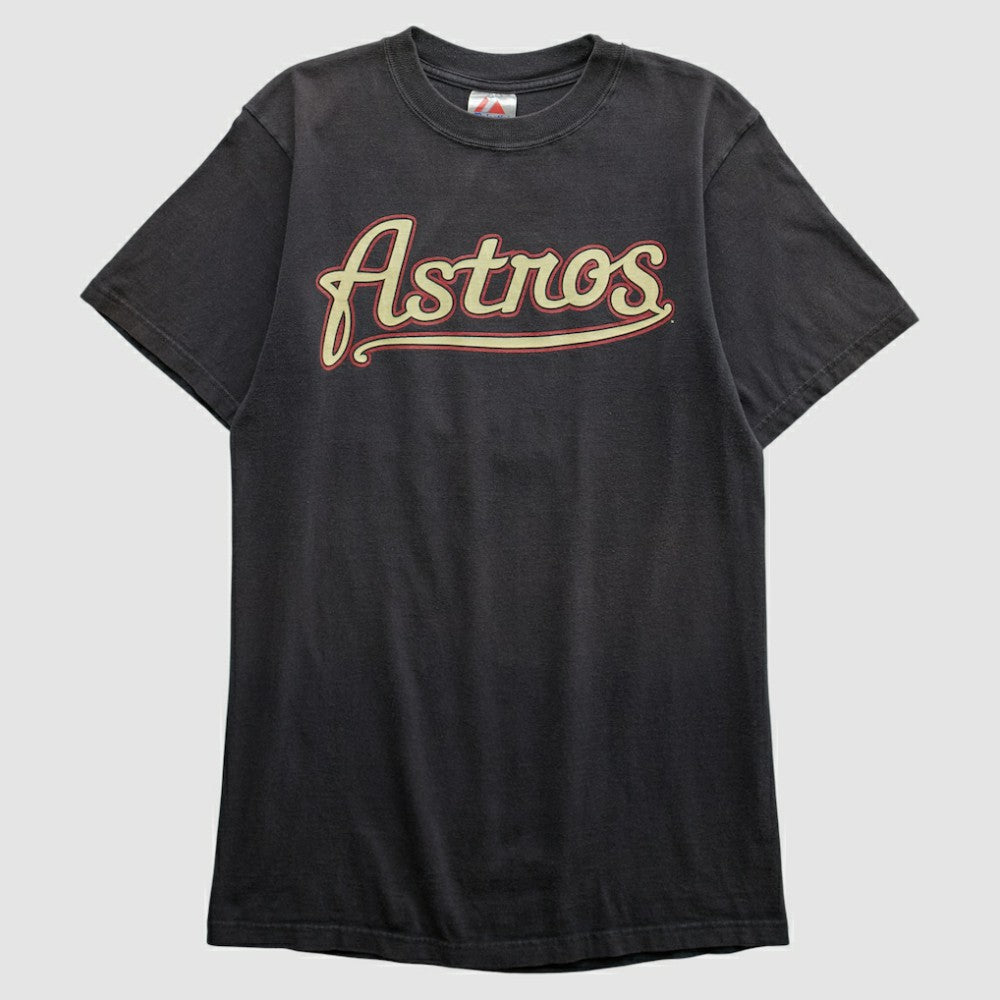 Houston Astros Majestic 2000s T-shirt - Black Vintage