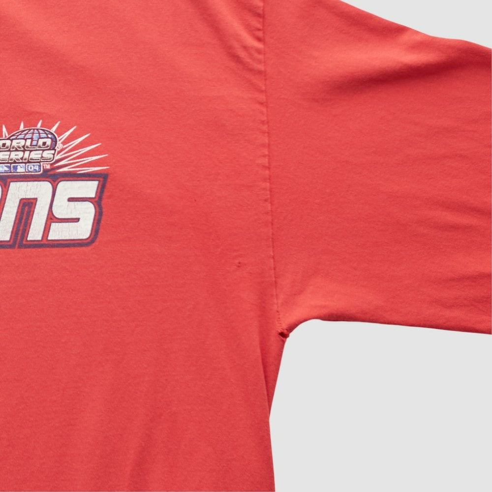 St. Louis Cardinals 2004 Long Sleeve T-shirt - Red Vintage