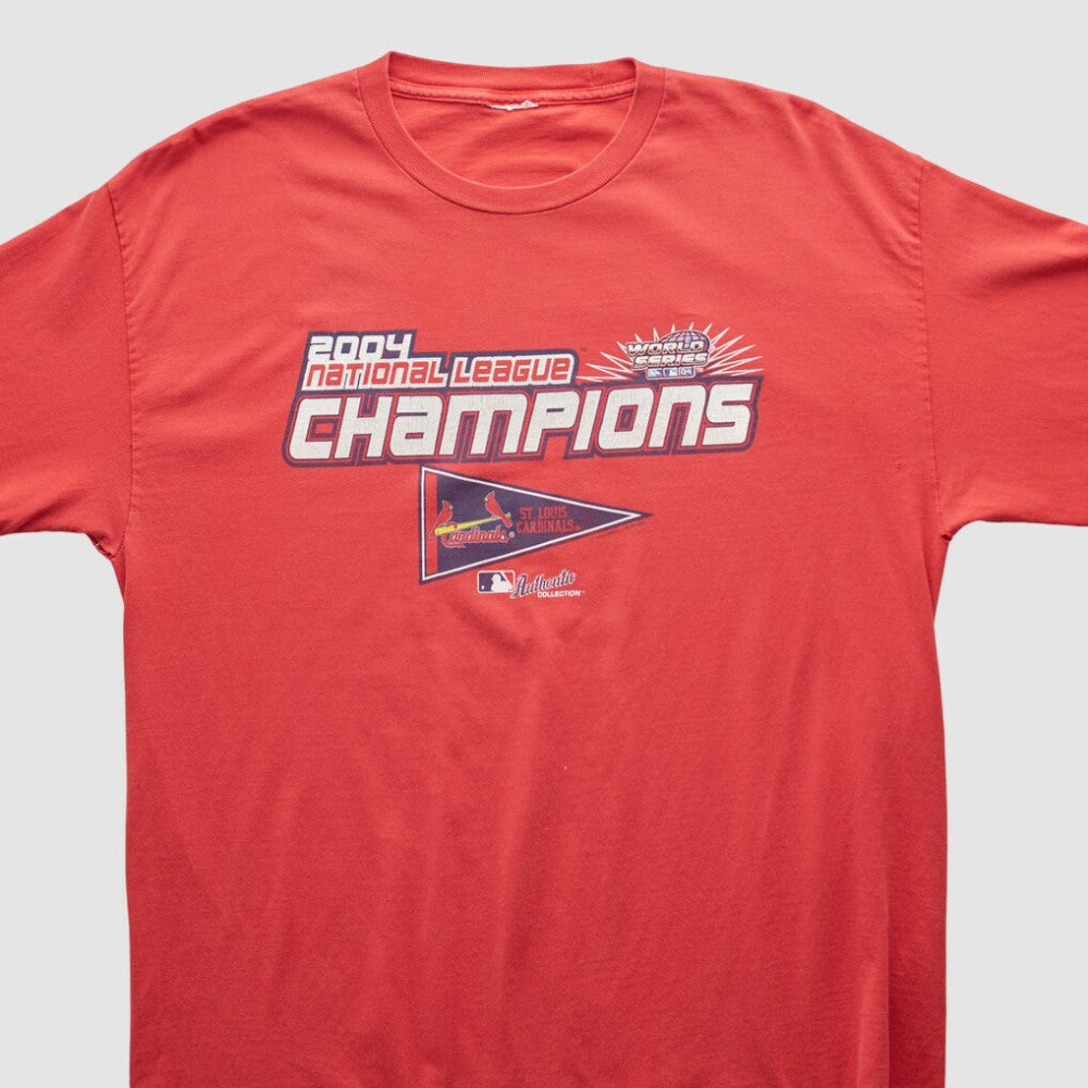 St. Louis Cardinals 2004 Long Sleeve T-shirt - Red Vintage