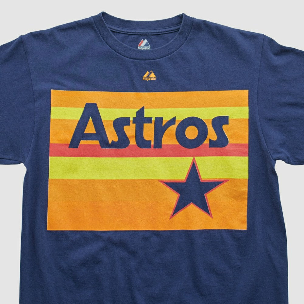 Houston Astros Majestic 2000s T-shirt - Navy Vintage