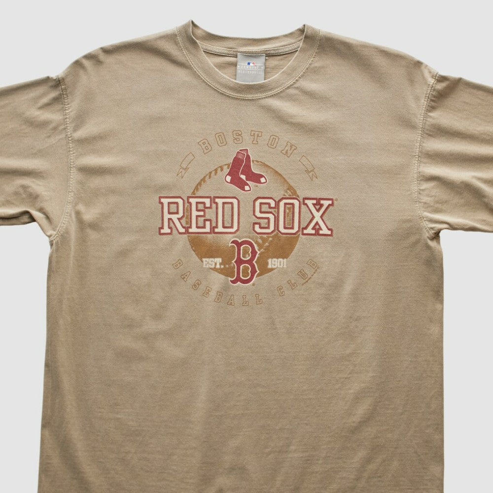 Boston Red Sox Genuine Merchandise 2000s T-shirt - Tan Vintage