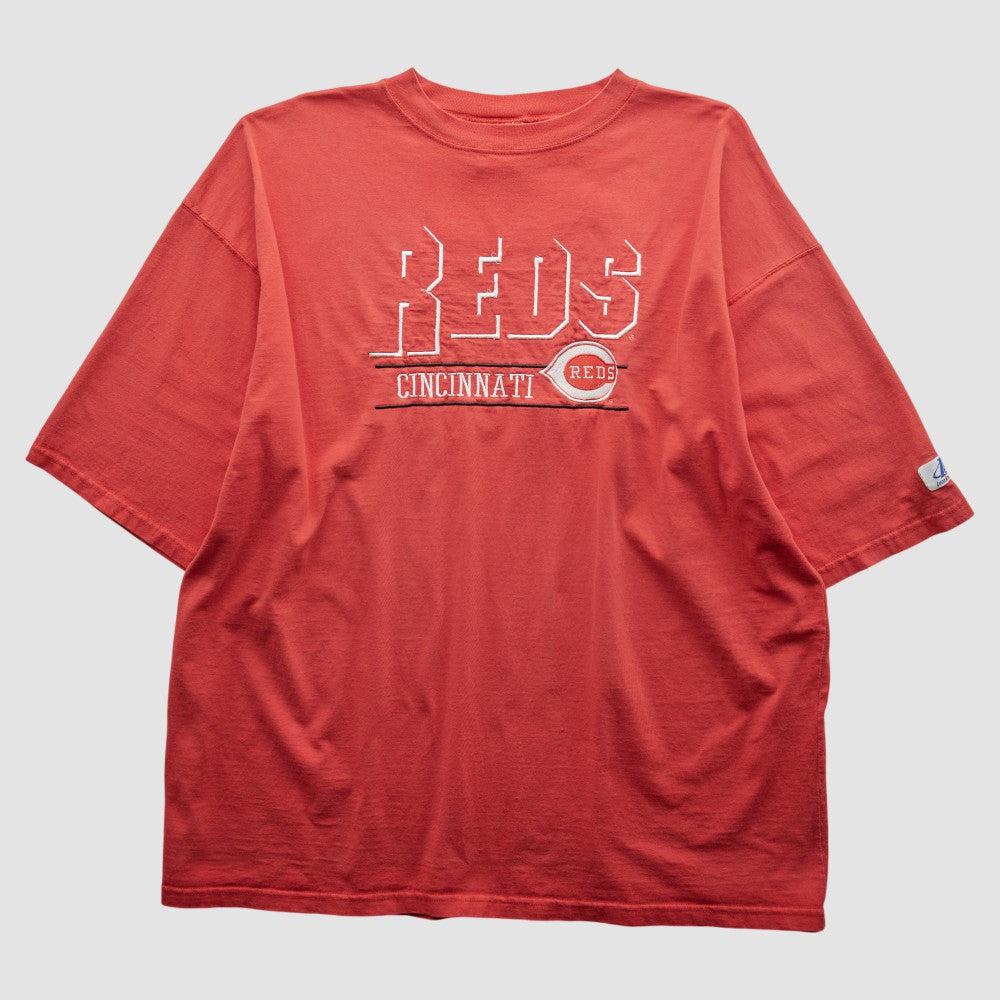 Cincinnati Reds Logo Athletic 90s T-shirt - Red Vintage