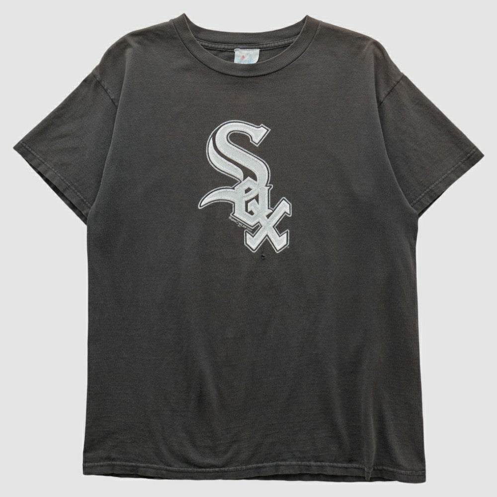 Chicago White Sox Majestic 2000s T-shirt - Black Vintage