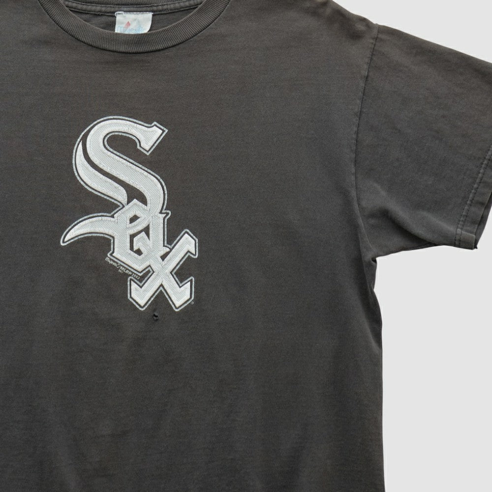 Chicago White Sox Majestic 2000s T-shirt - Black Vintage