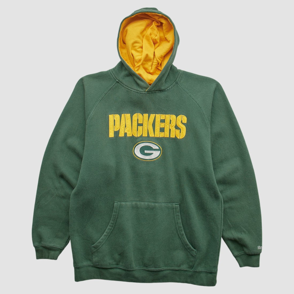 NFL Green Bay Packers Reebok 2000s Hooded Pullover Sweatshirt