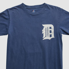 Detroit Tigers Majestic 2000s T-shirt - Navy Vintage