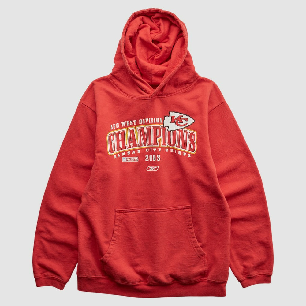 NFL Kansas City Chiefs Reebok 2003 Hooded Pullover Sweatshirt