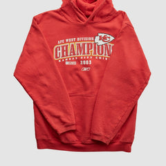 NFL Kansas City Chiefs Reebok 2003 Hooded Pullover Sweatshirt