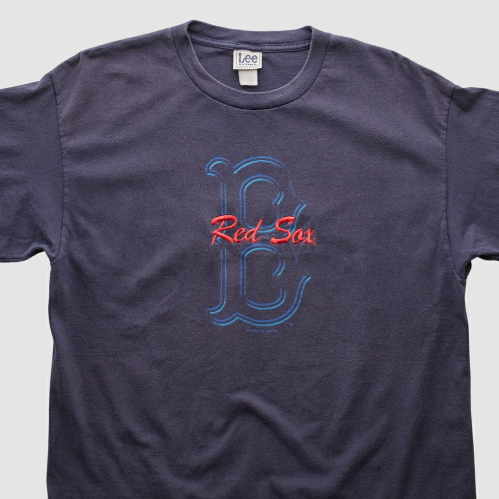 Boston Red Sox Lee Apparel 2000s T-shirt - Navy Vintage