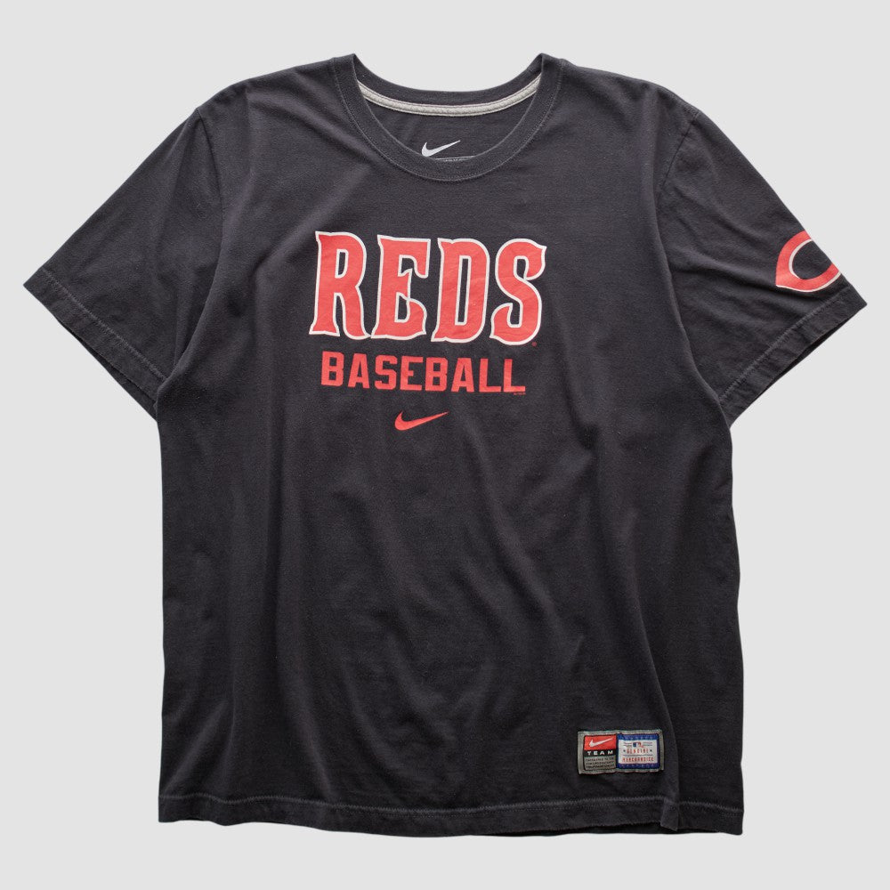 Cincinnati Reds 2010s T-shirt - Black Vintage | Nike