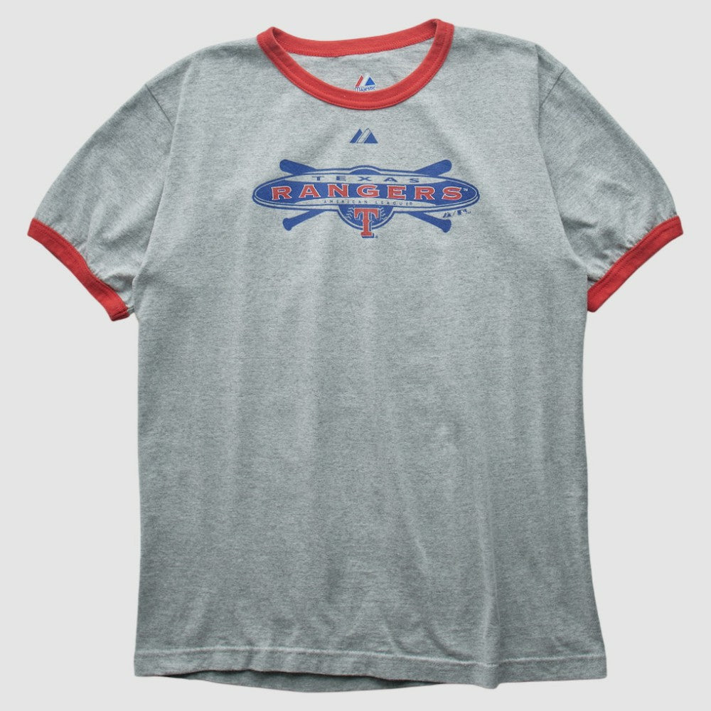 Texas Rangers Majestic 2010 T-shirt - Heather Gray Vintage