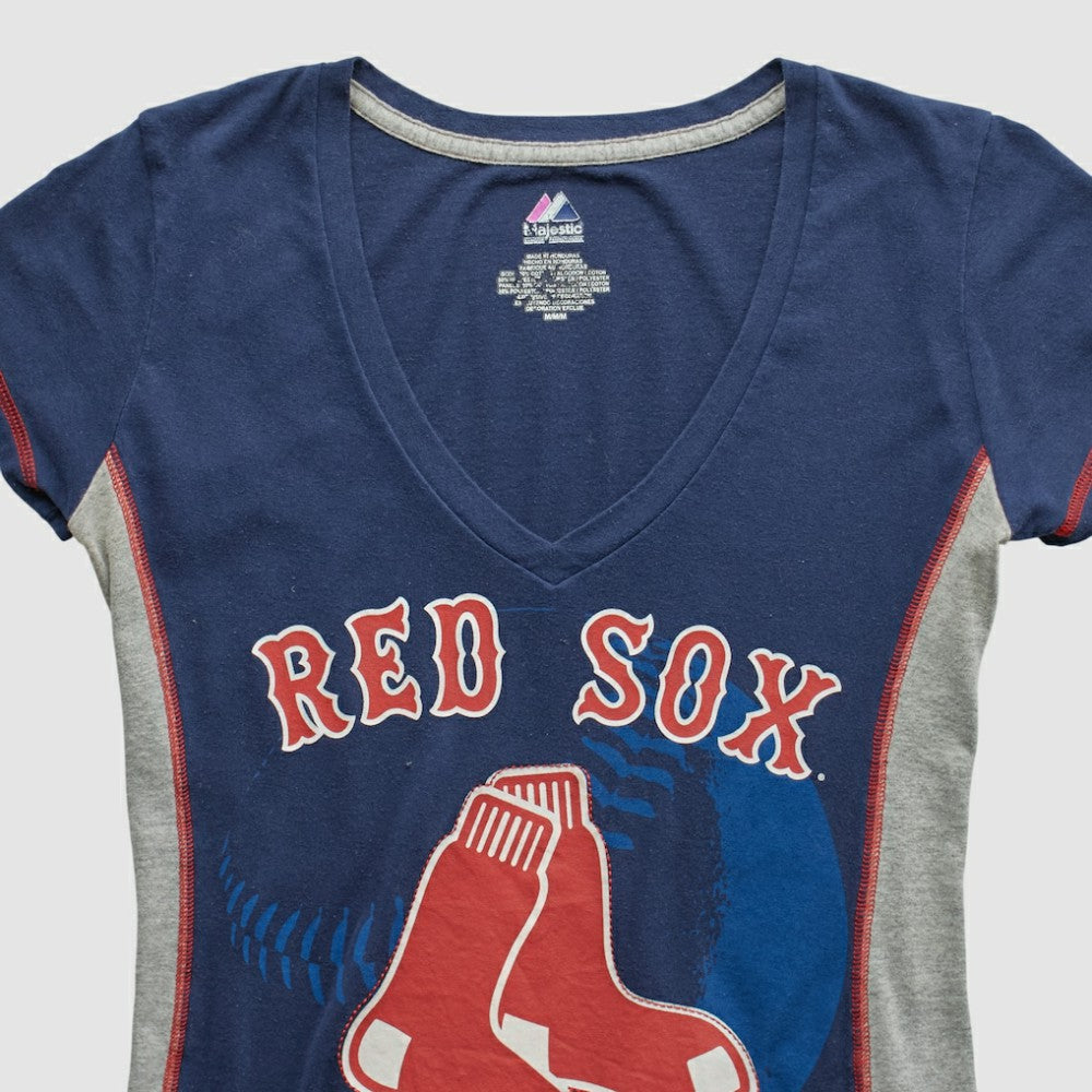 Boston Red Sox Majestic 2010s T-shirt - Navy Vintage