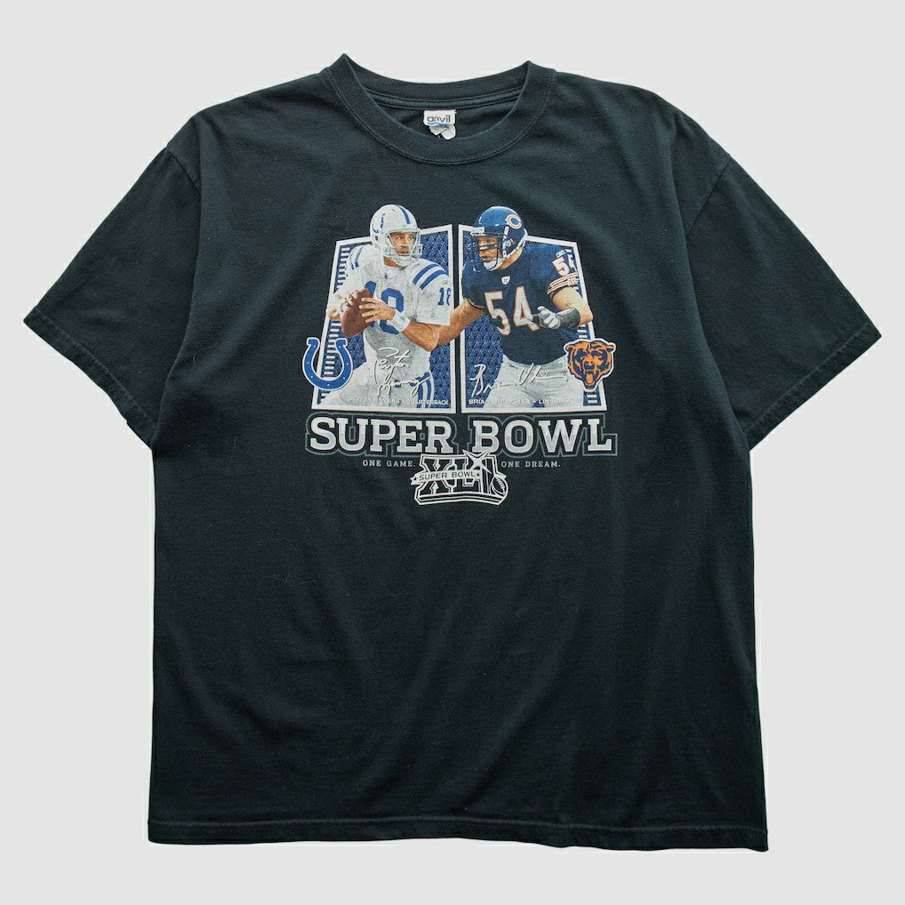 NFL Indianapolis Colts Superbowl XLII Anvil 2008 T-shirt