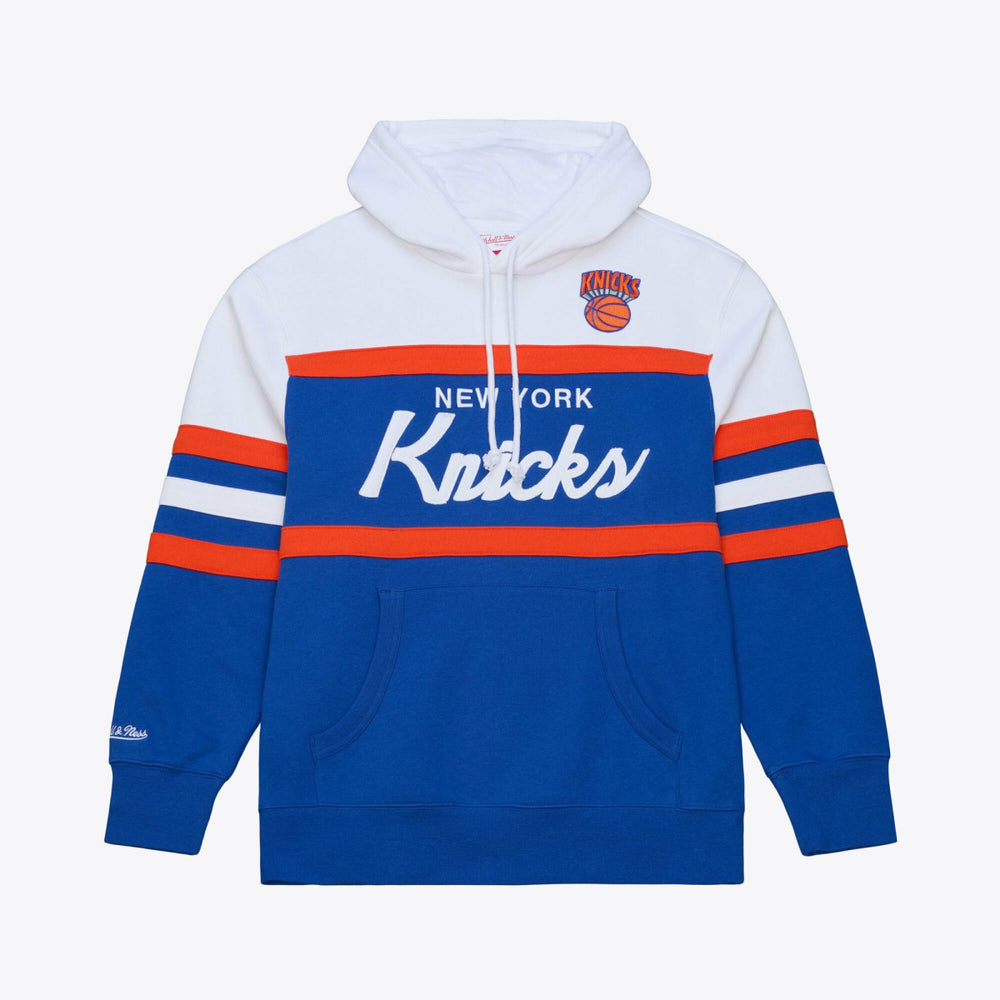 New York Knicks Head Coach Hoodie - Royal | Mitchell & Ness online