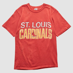 St. Louis Cardinals Logo 7 90s T-shirt - Red Vintage
