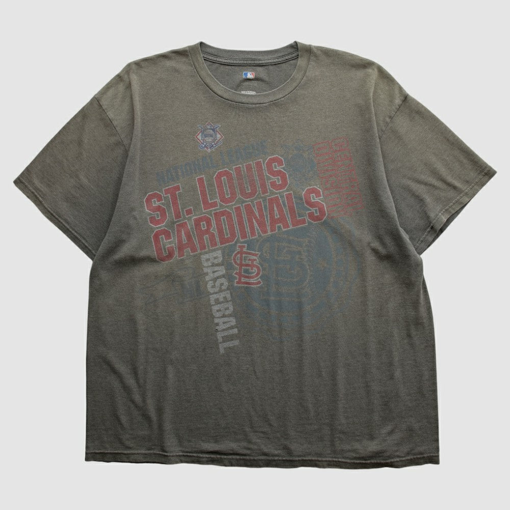 St. Louis Cardinals Genuine Merchandise 2010s T-shirt - Gray Vintage