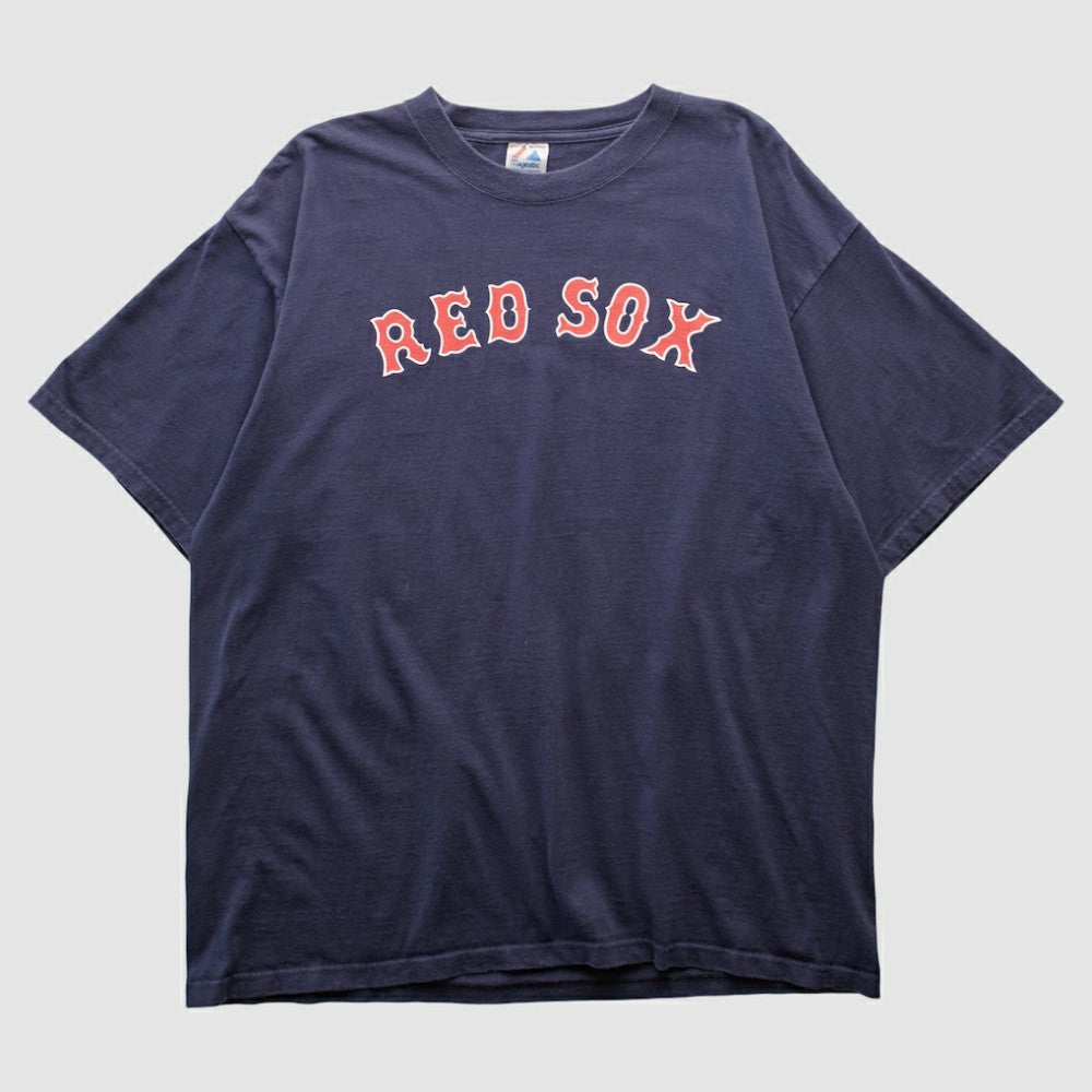 Boston Red Sox Majestic 2000s T-shirt - Navy Vintage