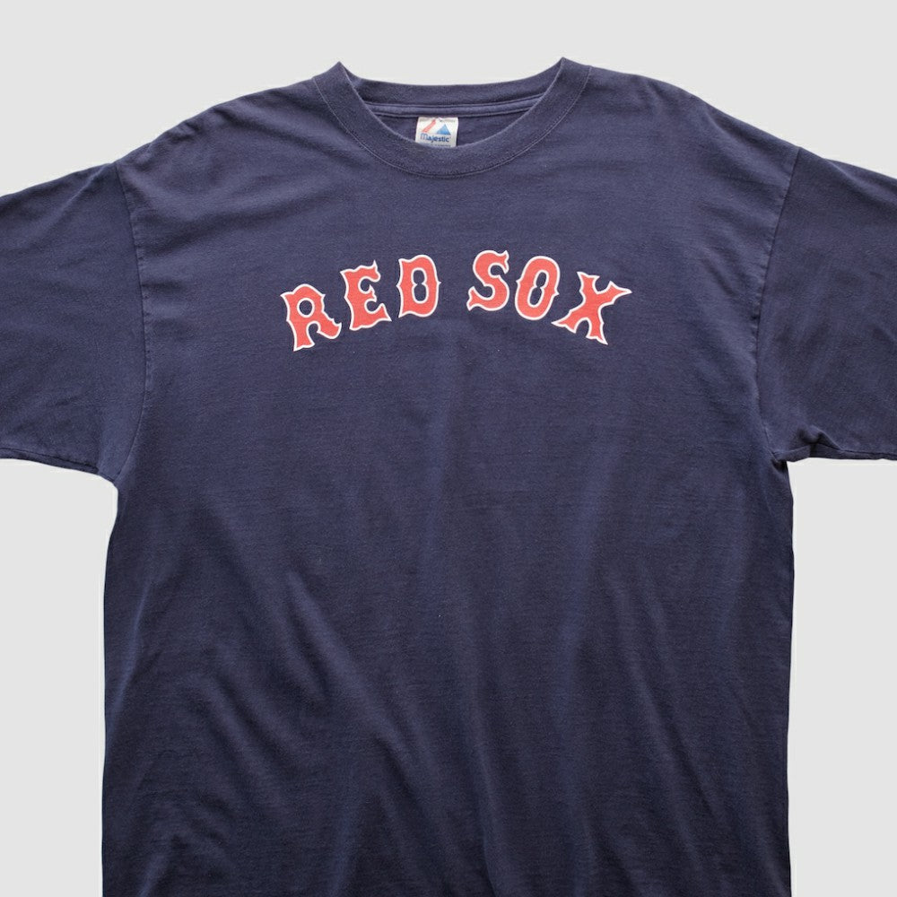 Boston Red Sox Majestic 2000s T-shirt - Navy Vintage