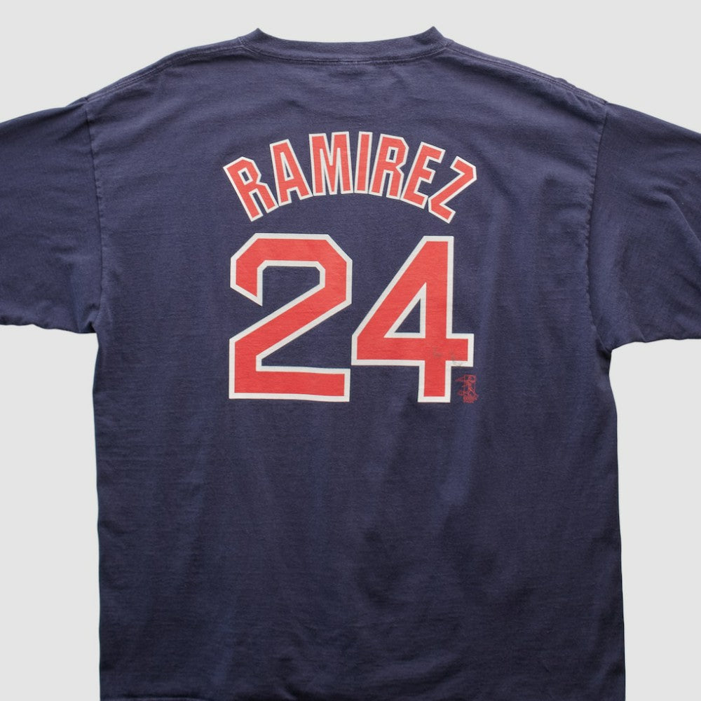 Boston Red Sox Majestic 2000s T-shirt - Navy Vintage