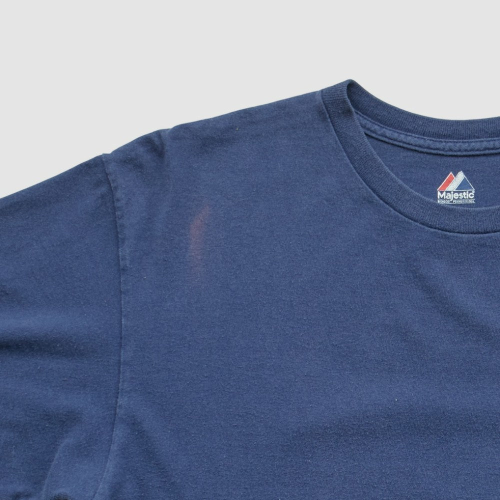 Detroit Tigers Majestic 2000s T-shirt - Navy Vintage