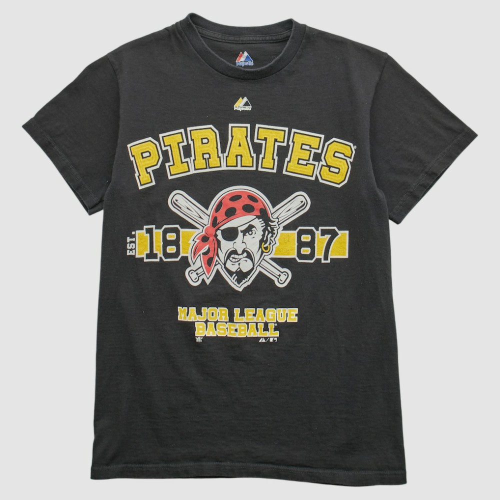 Pittsburgh Pirates Majestic 2000s T-shirt - Black Vintage