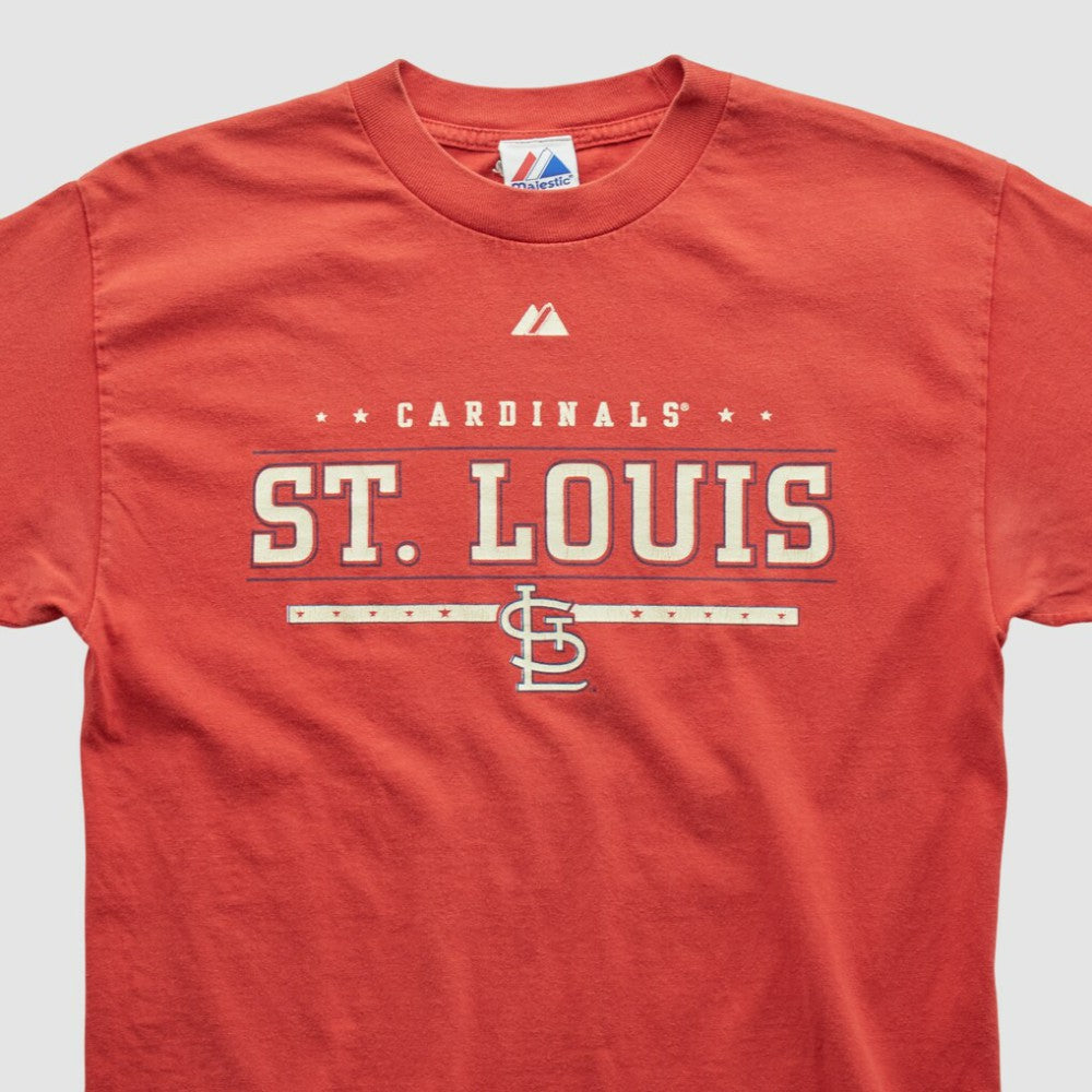 St. Louis Cardinals Majestic 2000s T-shirt - Red Vintage