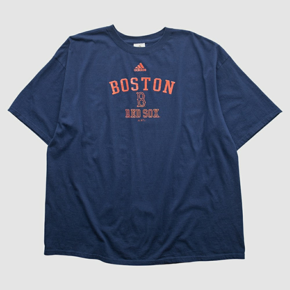 Boston Red Sox Adidas 2000s T-shirt - Navy Vintage