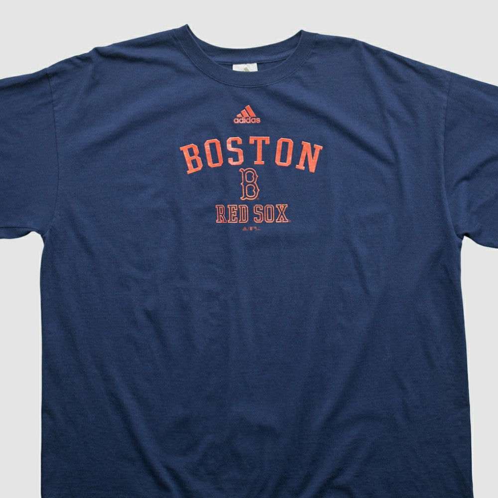 Boston Red Sox Adidas 2000s T-shirt - Navy Vintage