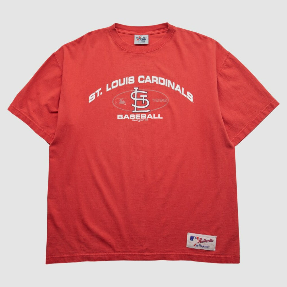St. Louis Cardinals Majestic 2000 T-shirt - Red Vintage