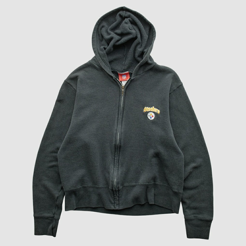 NFL Pittsburgh Steelers NFL 2000s Hooded Full Zip Sweatshirt