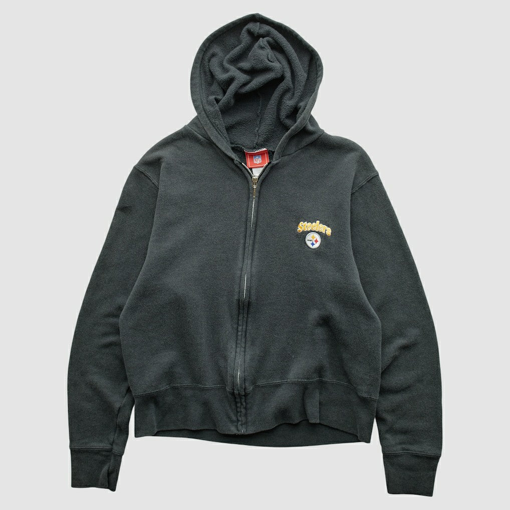 NFL Pittsburgh Steelers NFL 2000s Hooded Full Zip Sweatshirt