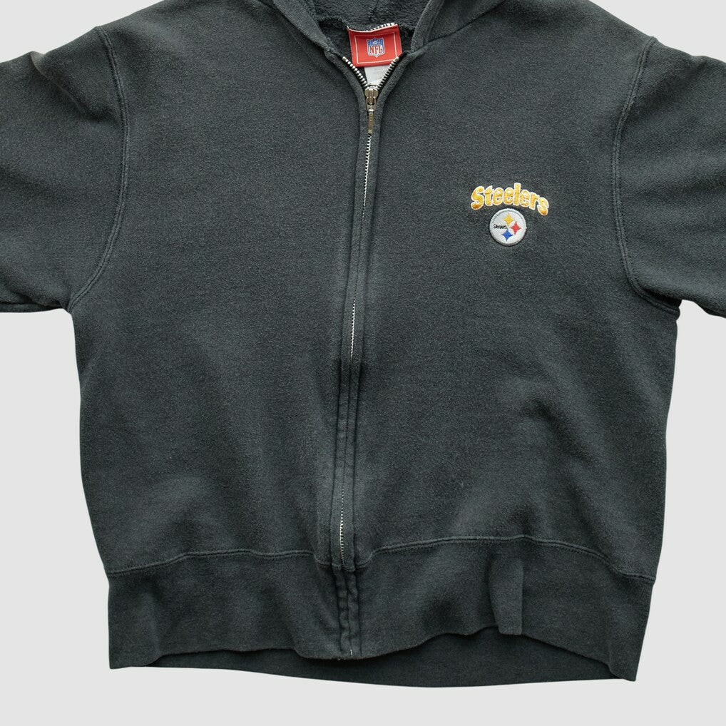 NFL Pittsburgh Steelers NFL 2000s Hooded Full Zip Sweatshirt