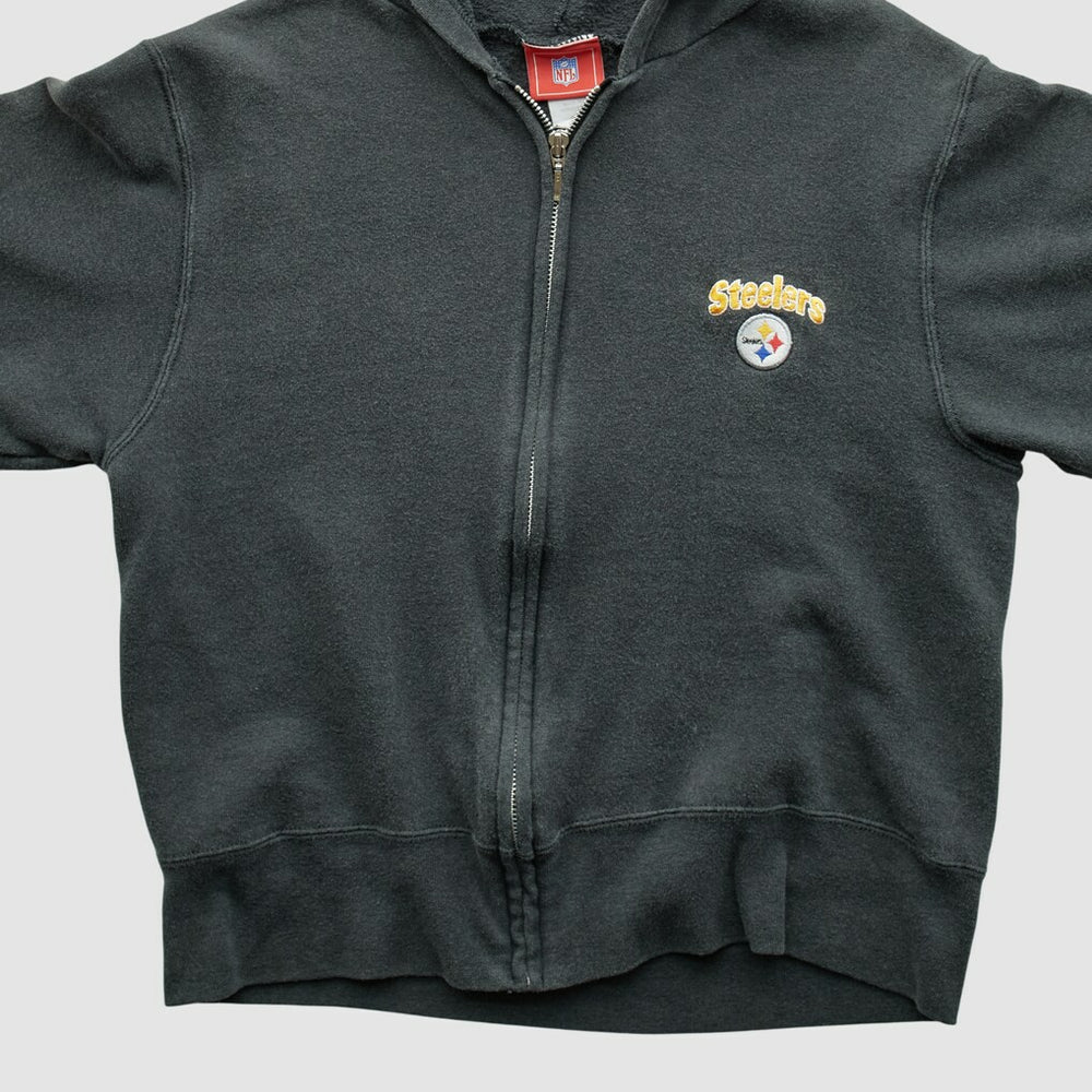 NFL Pittsburgh Steelers NFL 2000s Hooded Full Zip Sweatshirt