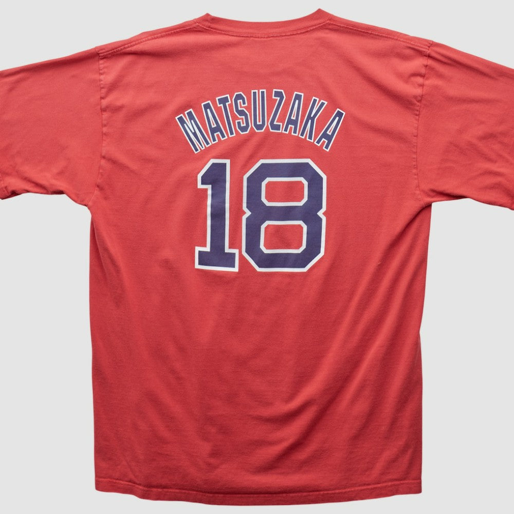 Boston Red Sox Majestic 2000s T-shirt - Red Vintage