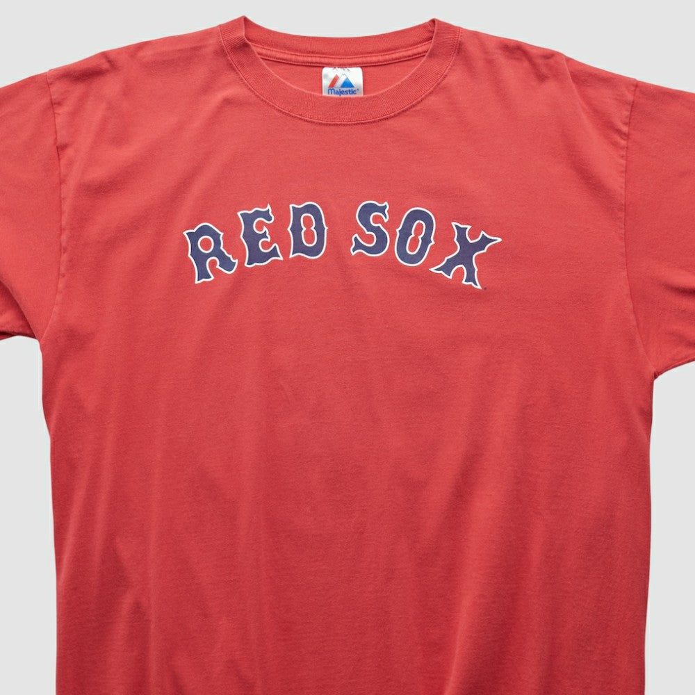 Boston Red Sox Majestic 2000s T-shirt - Red Vintage