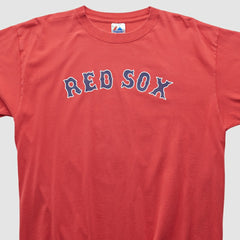 Boston Red Sox Majestic 2000s T-shirt - Red Vintage