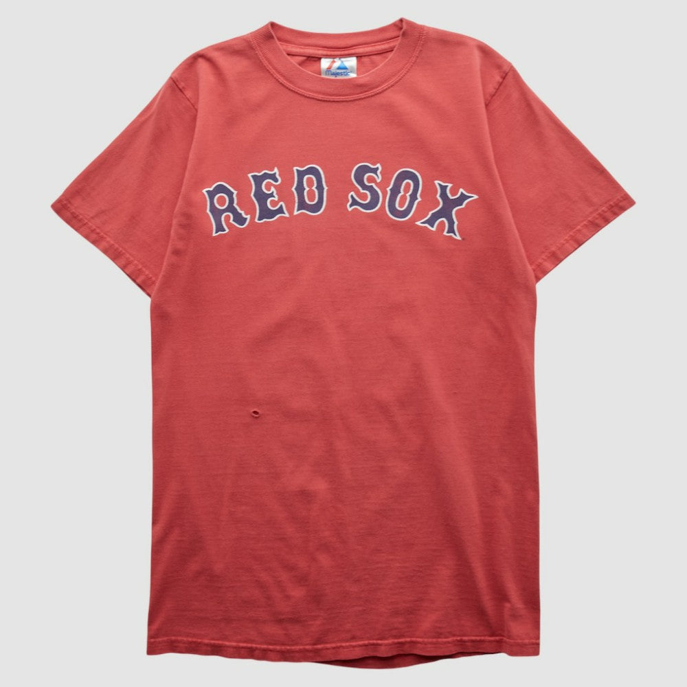Boston Red Sox Majestic 2000s T-shirt - Red Vintage