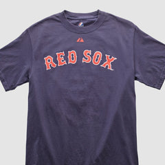 Boston Red Sox Majestic 2000s T-shirt - Navy Vintage