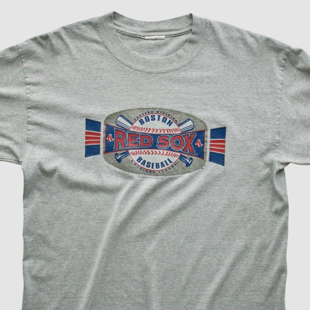 Boston Red Sox 2001 Long Sleeve T-shirt - Heather Gray Vintage