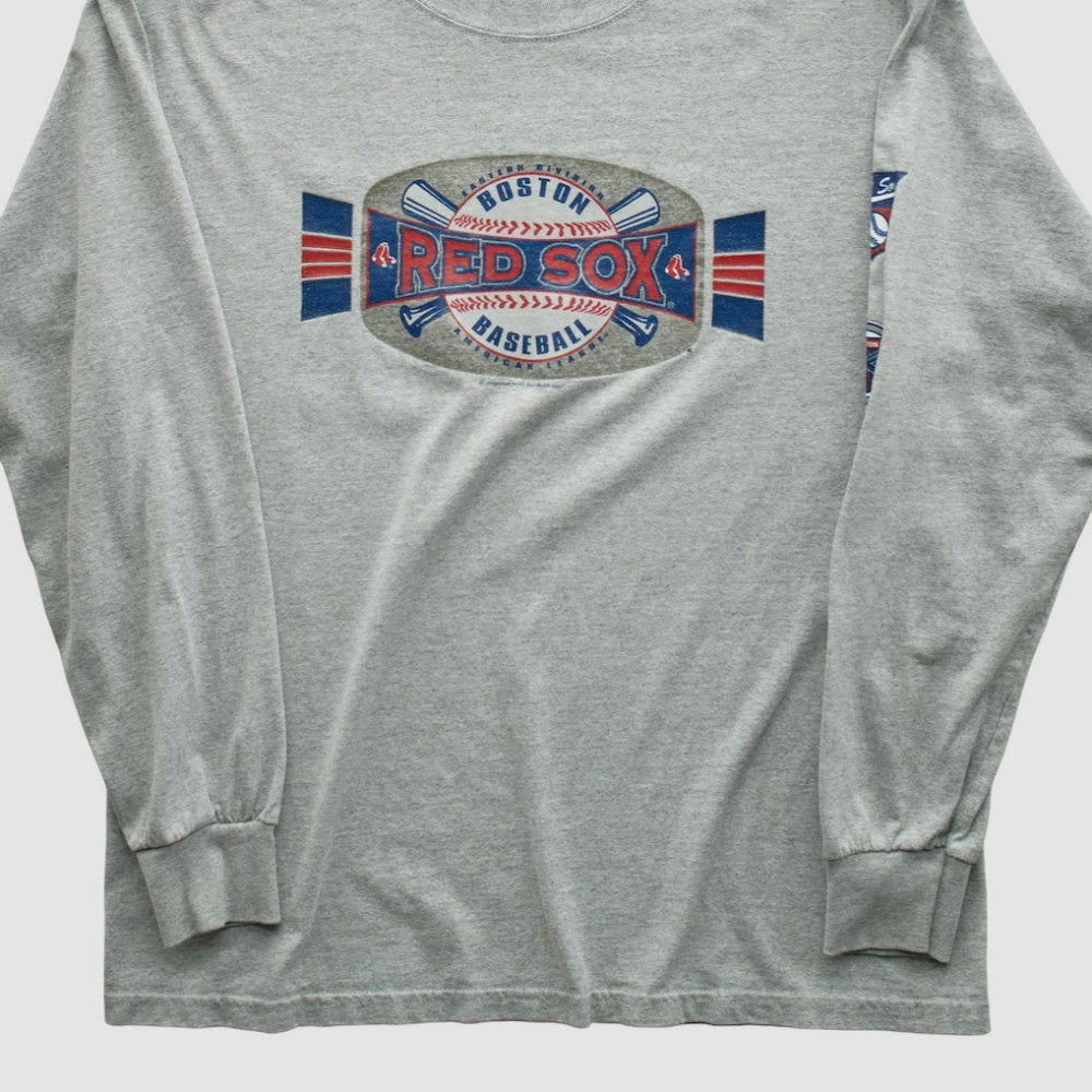 Boston Red Sox 2001 Long Sleeve T-shirt - Heather Gray Vintage