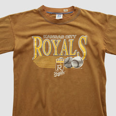 Kansas City Royals Logo 7 90s T-shirt - Brown Vintage
