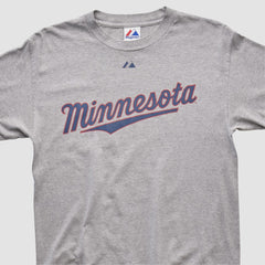 Minnesota Twins Majestic 2010 T-shirt - Heather Gray Vintage