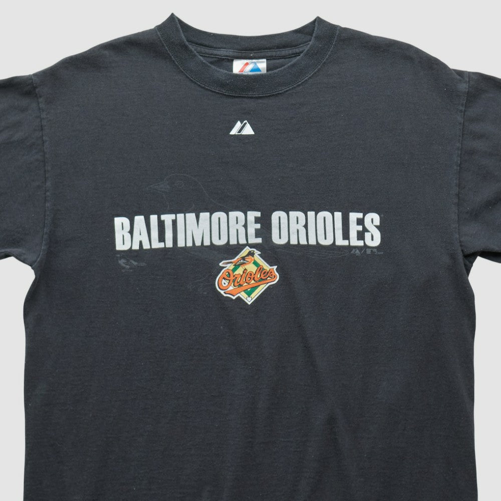 Baltimore Orioles Majestic 2007 T-shirt - Black Vintage